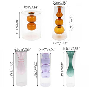 Hydroponic Color Glass Vase