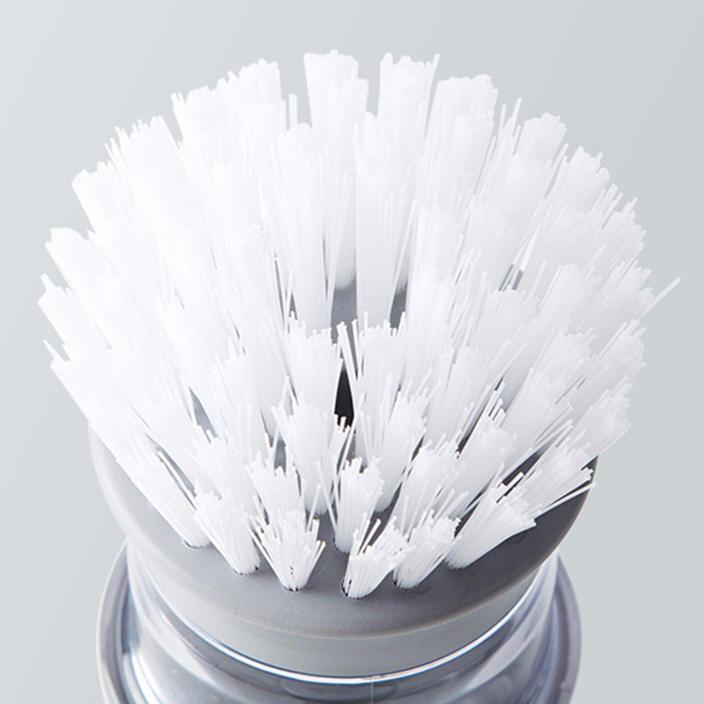 Dish Washing Round Brush with Liquid Press