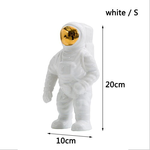 Astronaut Spaceman Dried Flowers Vase Table Top Decor