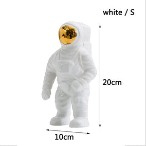 Astronaut Spaceman Dried Flowers Vase Table Top Decor