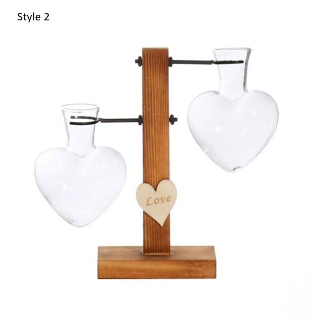 Terrarium Hydroponic Heart Shape Plant Vase