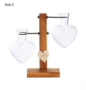 Terrarium Hydroponic Heart Shape Plant Vase