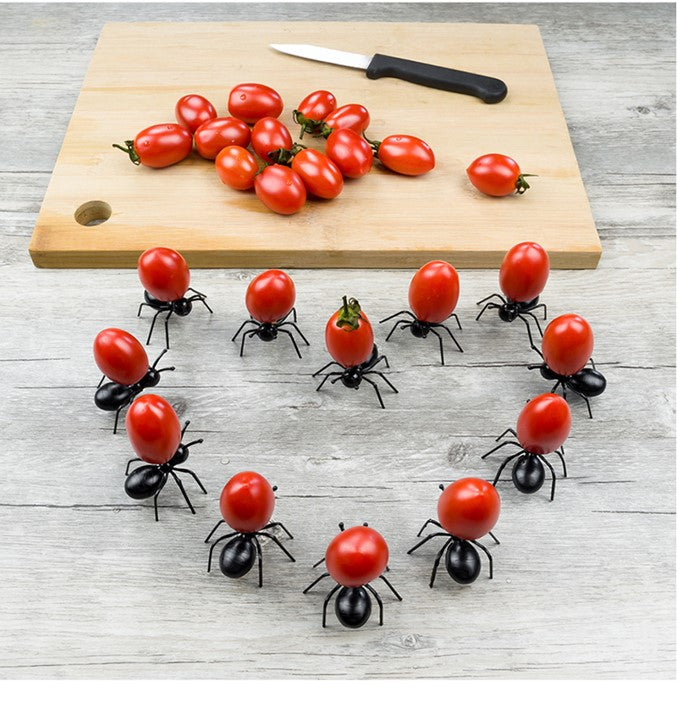 Cute Giant Ant Fruit Cake Dessert Forks 12pcs/set