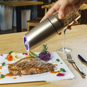 Electric Gravity Pepper Salt Grinder