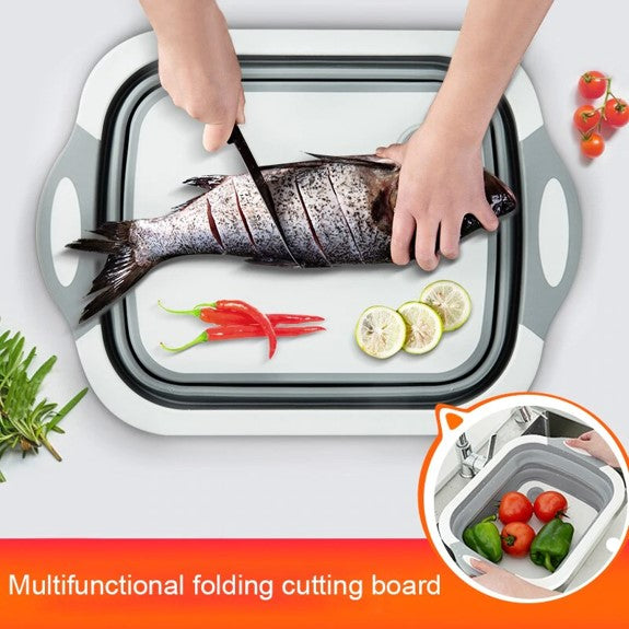 3 in 1 Kitchen Cutting Board Basket