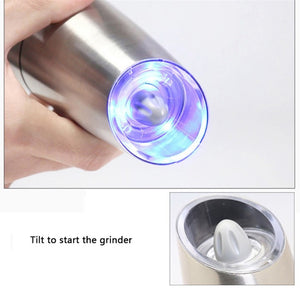 Electric Gravity Pepper Salt Grinder