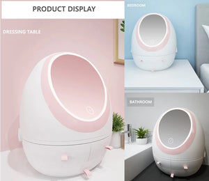 LED Beauty Mirror Cosmetic Case