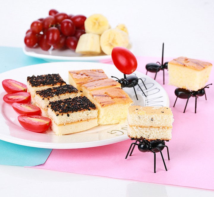Cute Giant Ant Fruit Cake Dessert Forks 12pcs/set