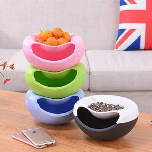 Creative Snack Bowl With Phone Slot