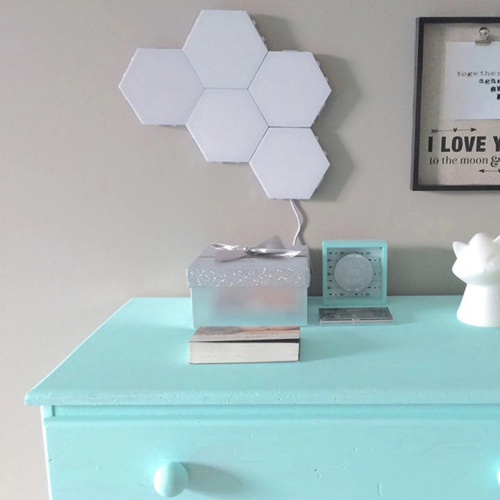 Smart Touch LED Honeycomb DIY Wall Lights