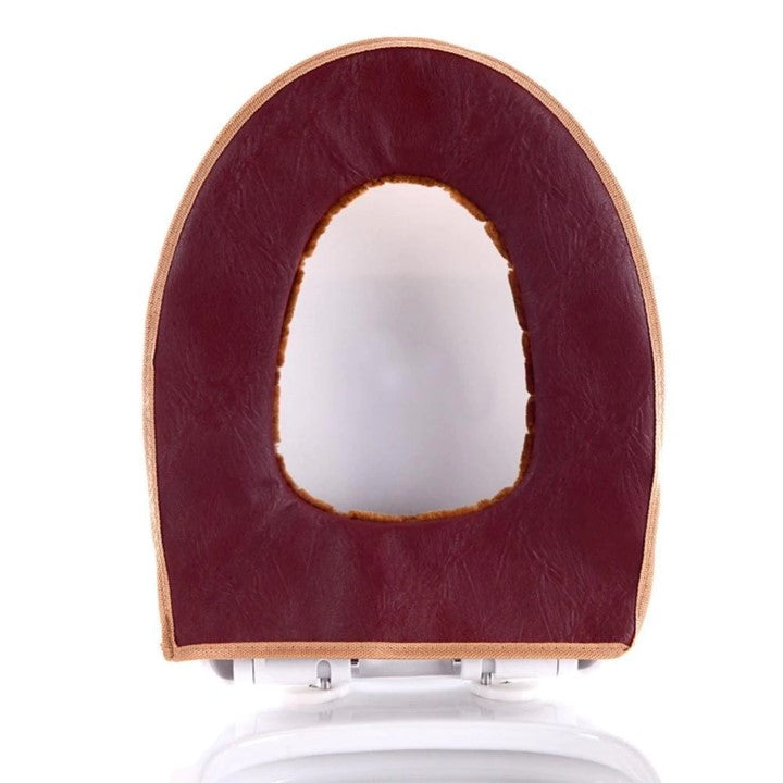 Washable Plush Toilet Seat Cover