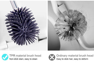 Premium TPR Silicone Toilet Brush With Hidden Tweezers