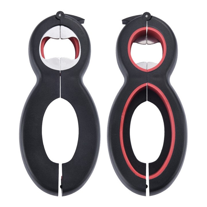 6 in 1 Multifunctional Bottle Can Plastic Bag Opener