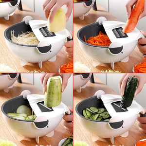 Drain Basket Multifunctional Vegetable Cutter Set
