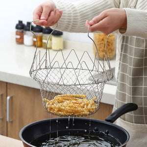 Foldable Fry Boil Basket