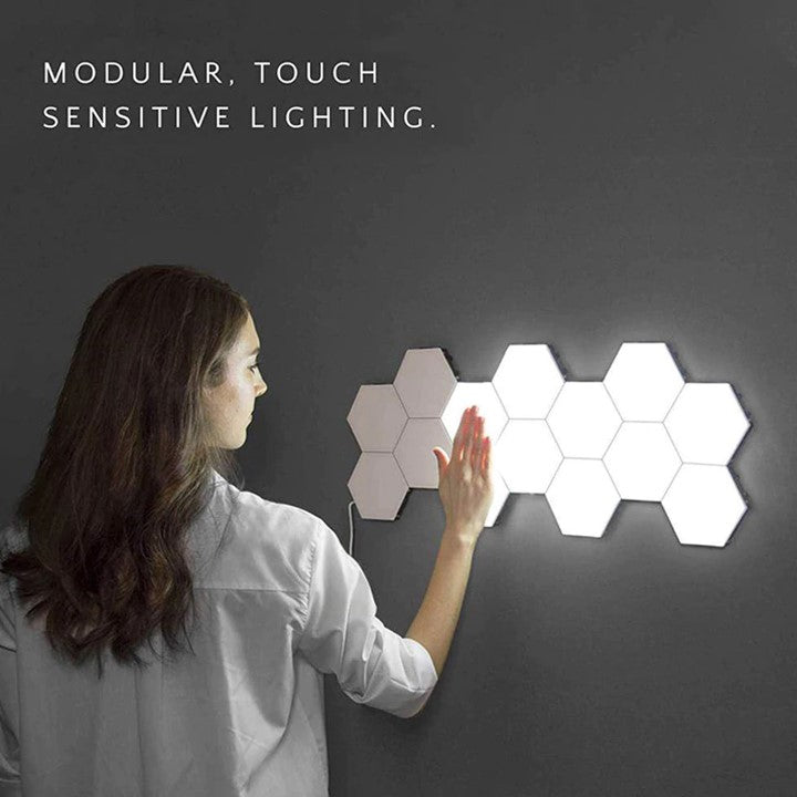 Smart Touch LED Honeycomb DIY Wall Lights