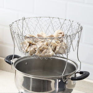 Foldable Fry Boil Basket