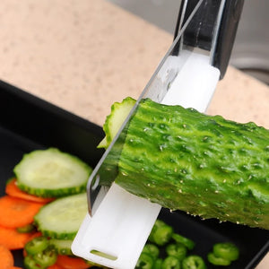 2 in 1 Scissors Knife with Cutting Board