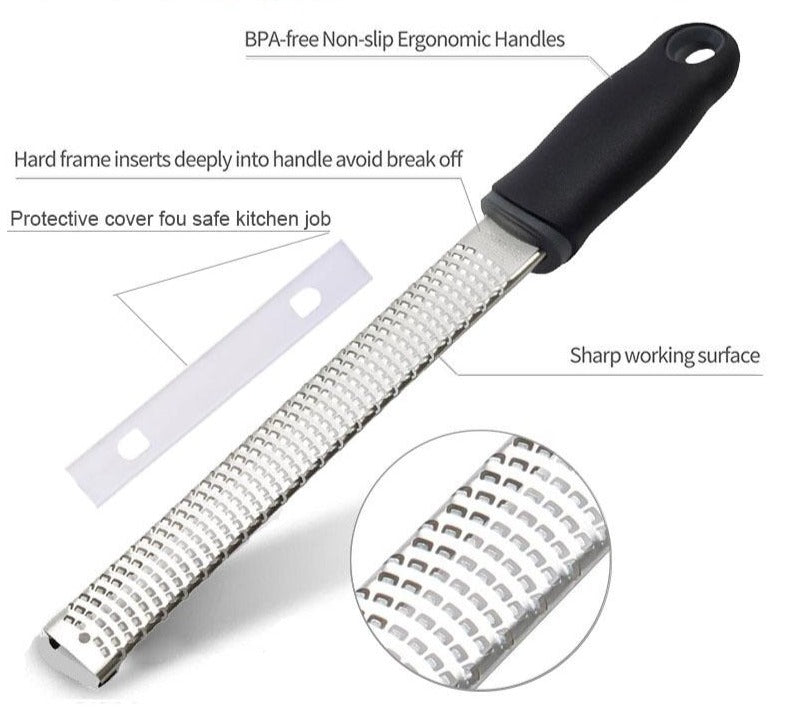 Stainless-Steel Lemon Zester Cheese Grater