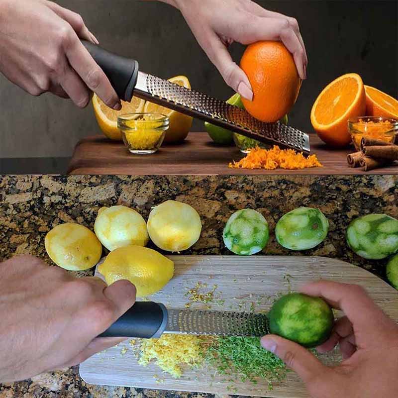 Stainless-Steel Lemon Zester Cheese Grater