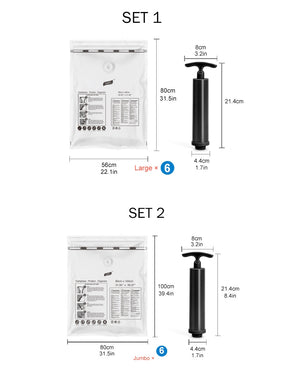 Vacuum Bags With Pump For Clothes Storage Space Saver