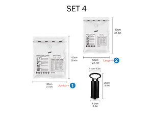 Vacuum Bags With Pump For Clothes Storage Space Saver