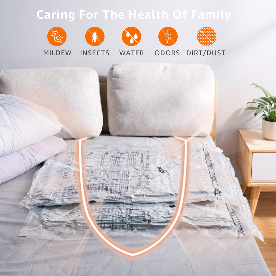 Vacuum Bags With Pump For Clothes Storage Space Saver