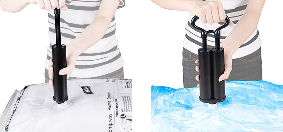 Vacuum Bags With Pump For Clothes Storage Space Saver
