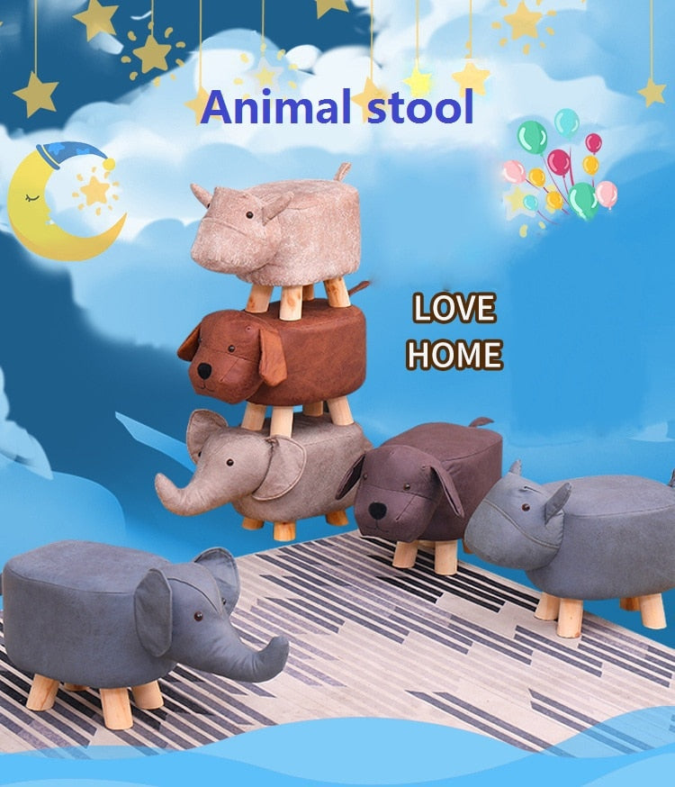 Cute Cartoon Animal Low Stool