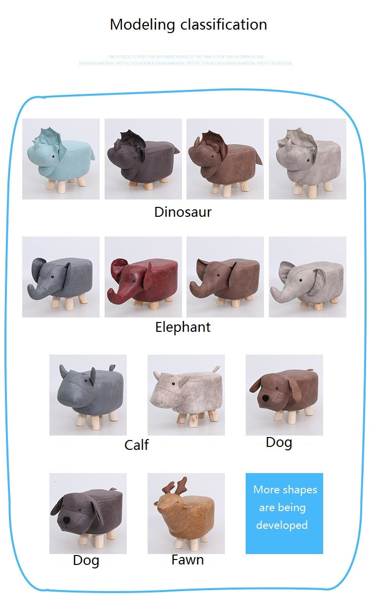 Cute Cartoon Animal Low Stool
