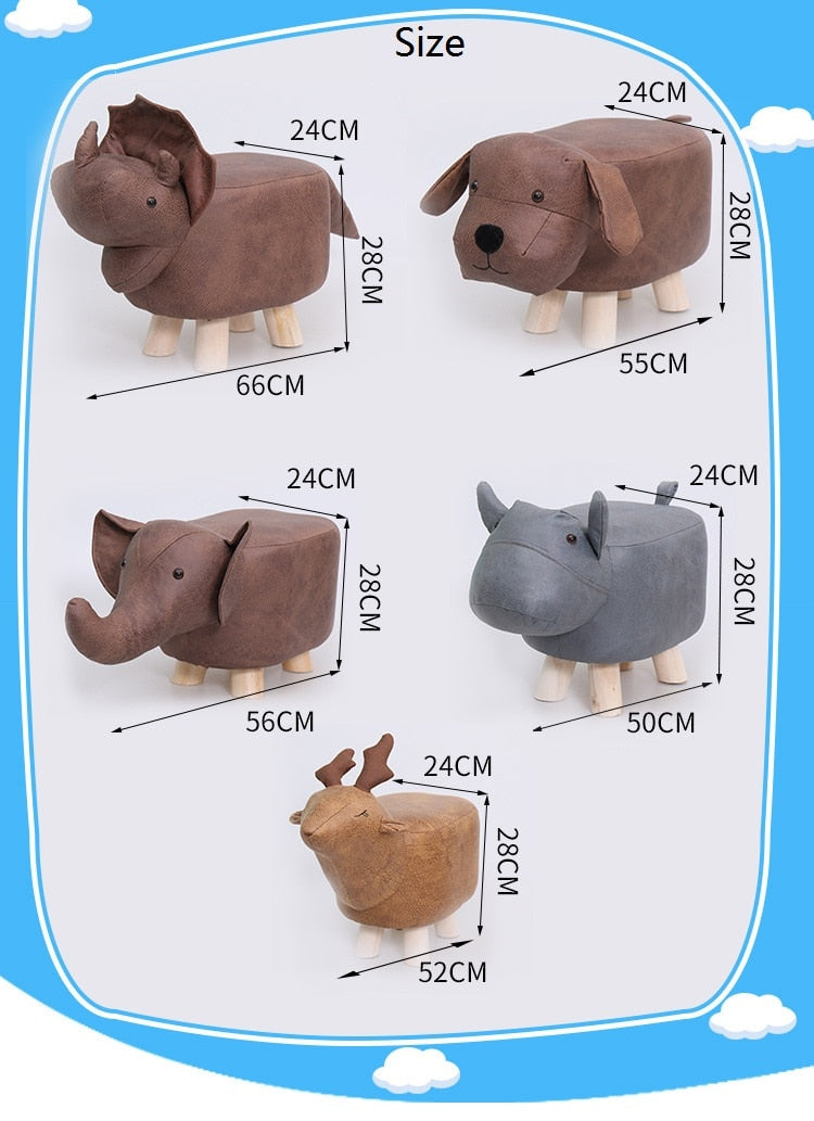 Cute Cartoon Animal Low Stool