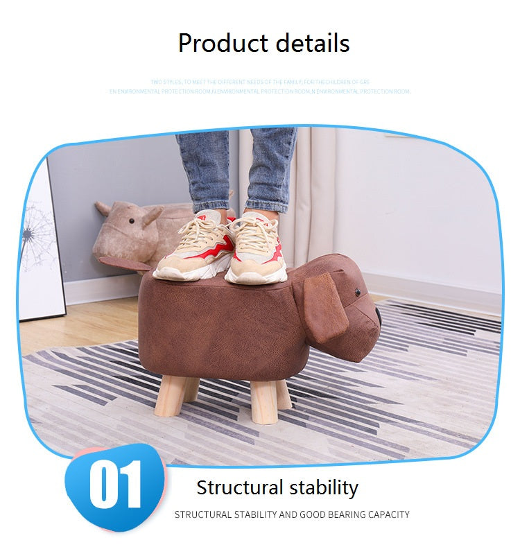 Cute Cartoon Animal Low Stool