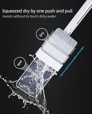Quick Hands-Free Magic Cleaning Flat Mop