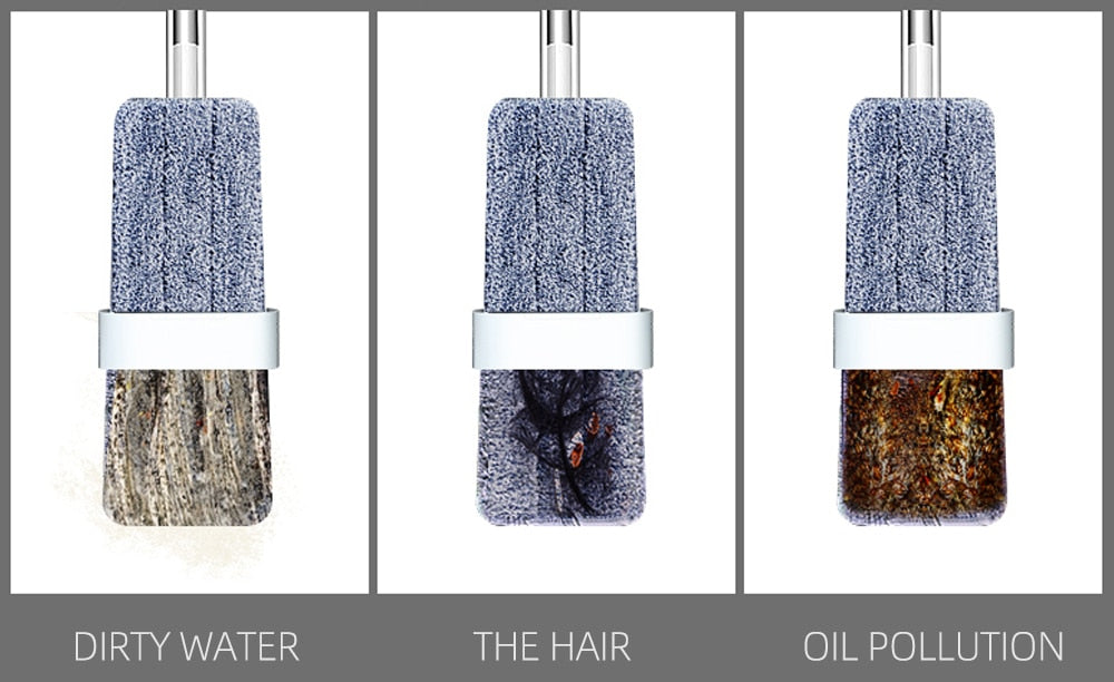 Quick Hands-Free Magic Cleaning Flat Mop