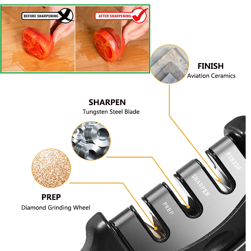 3 Slots Professional Knife Sharpener