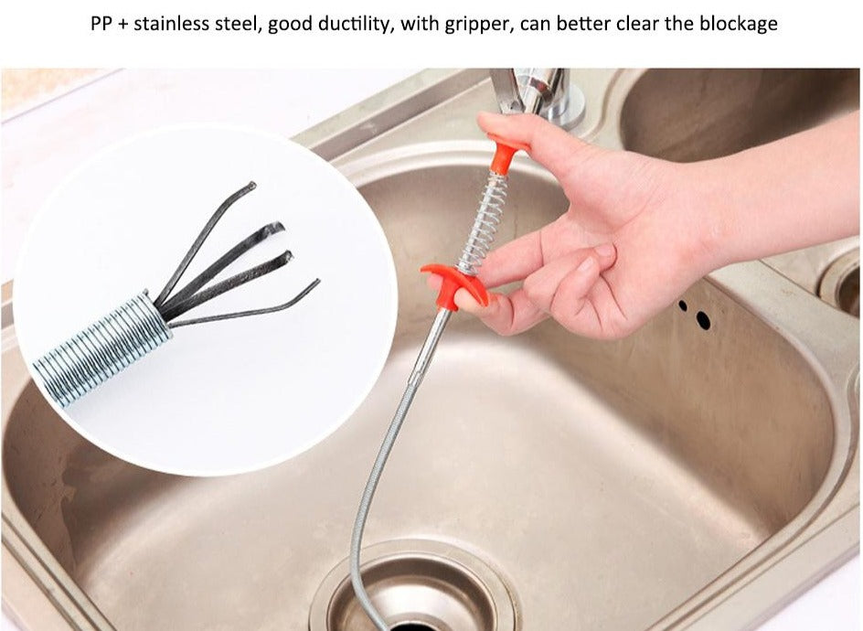 Spring Pipe Dredging Tool Drain Cleaner