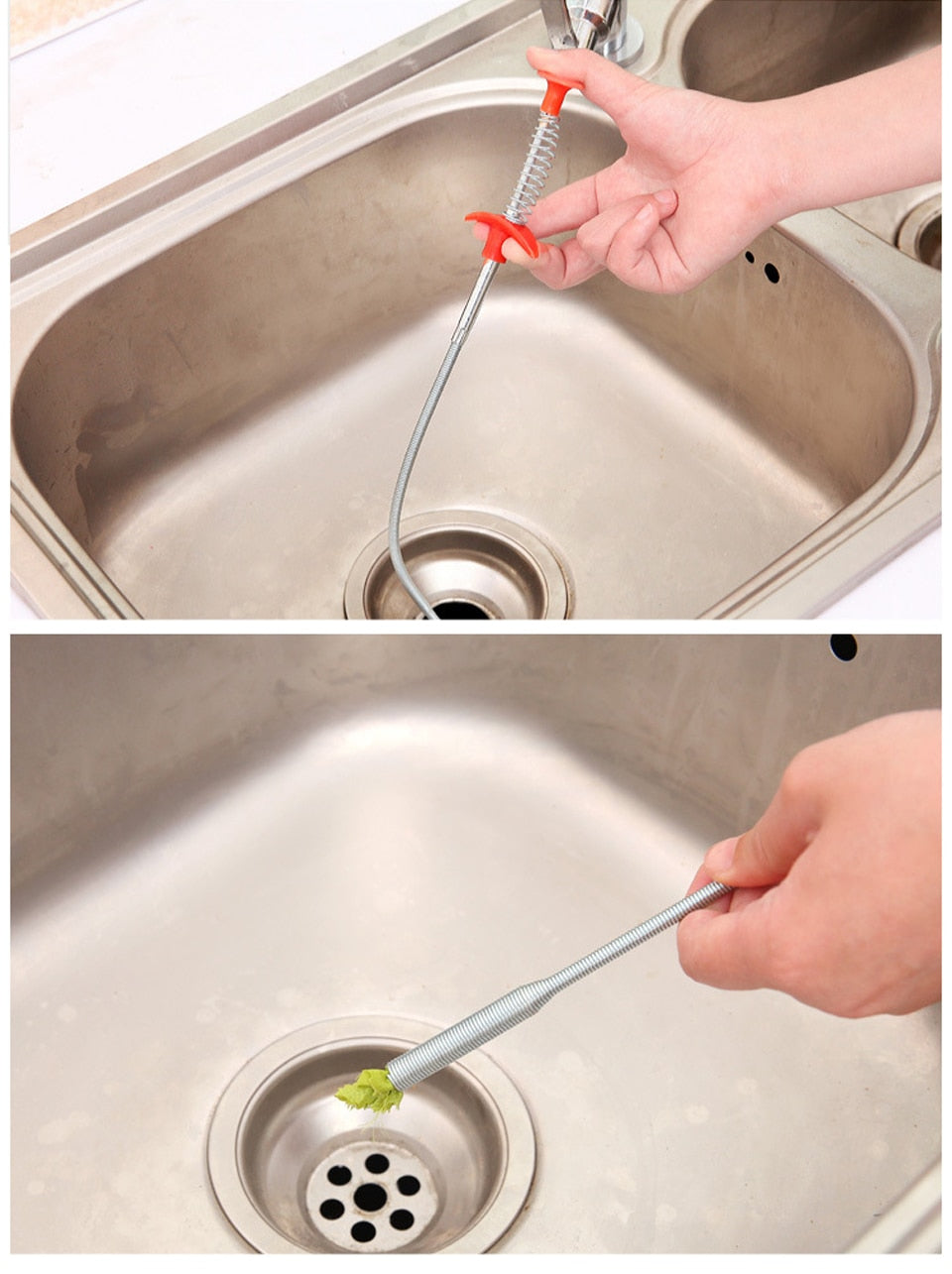 Spring Pipe Dredging Tool Drain Cleaner