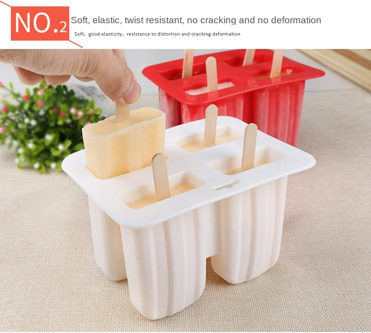 Silicone Popsicle Molds Ice Pop Maker