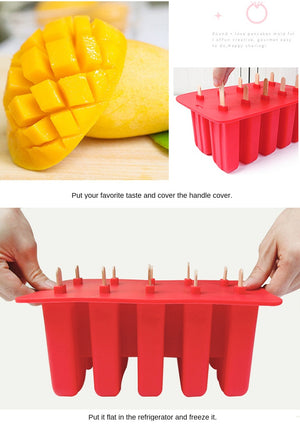 Silicone Popsicle Molds Ice Pop Maker