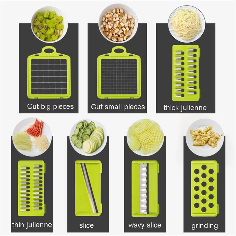 7 in 1 Multifunctional Vegetable Fruit Sharp Cutter Set