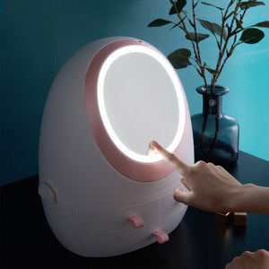 LED Beauty Mirror Cosmetic Case