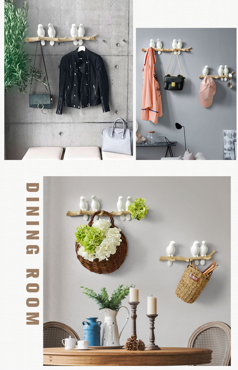 Birds Decorative Wall Hook