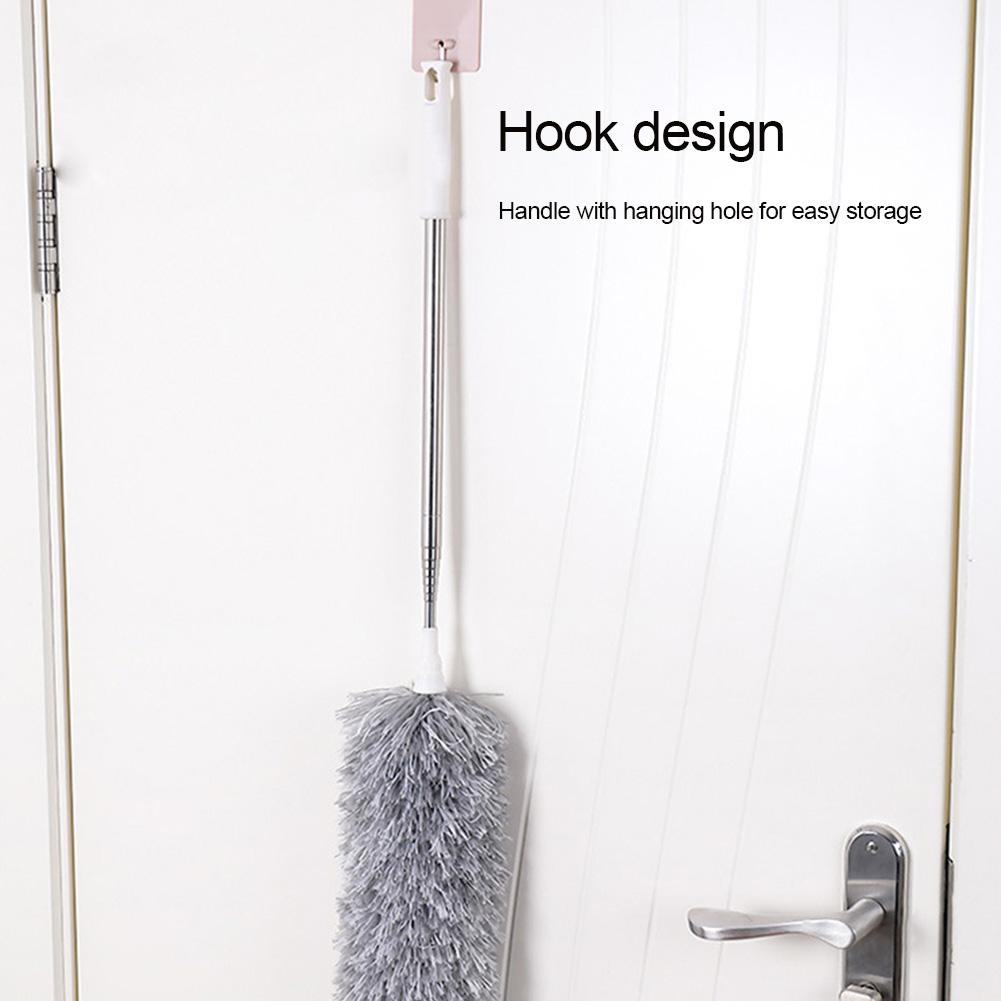 Bendable Electrostatic Microfiber Duster With Extendable Handle