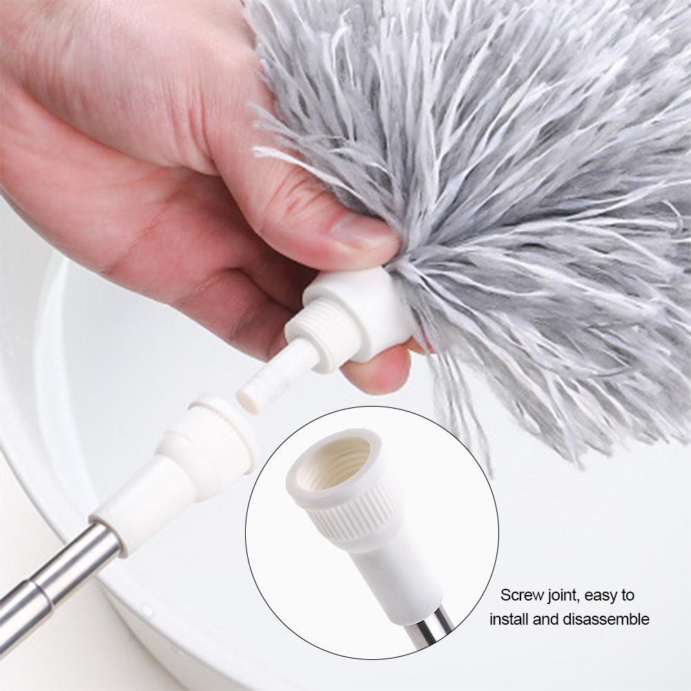 Bendable Electrostatic Microfiber Duster With Extendable Handle