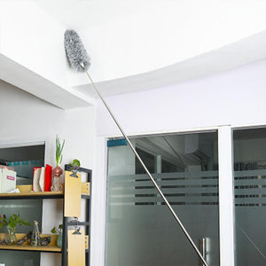 Bendable Electrostatic Microfiber Duster With Extendable Handle