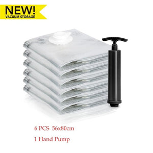 Vacuum Bags With Pump For Clothes Storage Space Saver