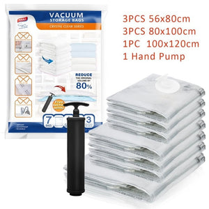 Vacuum Bags With Pump For Clothes Storage Space Saver
