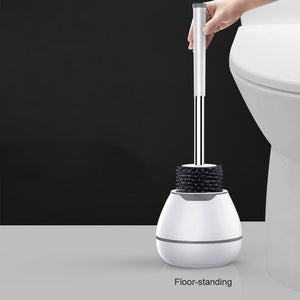 Premium TPR Silicone Toilet Brush With Hidden Tweezers