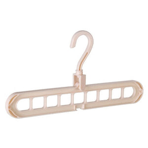 Space-Saving 9-Hole Clothes Hanger