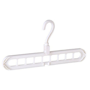 Space-Saving 9-Hole Clothes Hanger